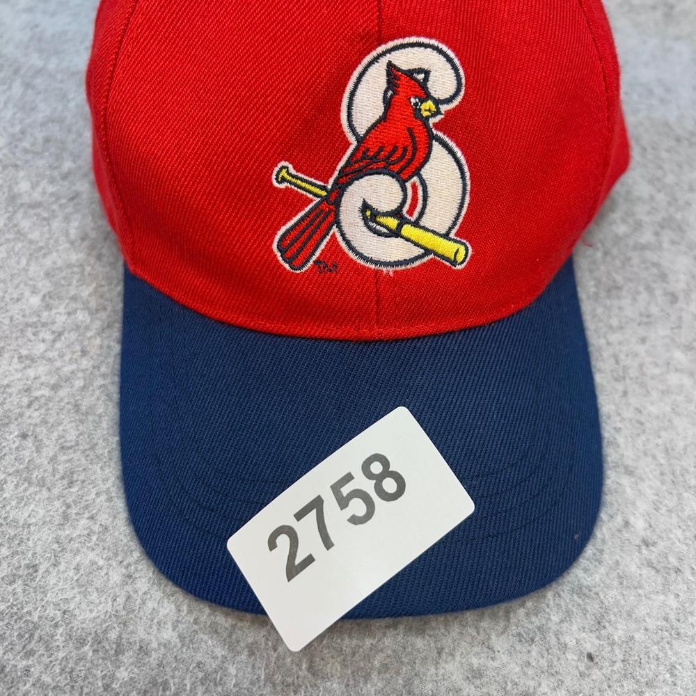 St Louis Cardinals Logo Mens Red Novel-T-Shirts Inc Baseball Hat Adjustable OSFM - Picture 4 of 4
